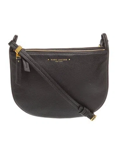 Pre-owned Marc Jacobs Leather Crossbody Bag In Black