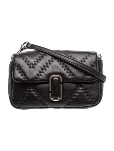 Pre-owned Marc Jacobs Leather Crossbody Bag In Black