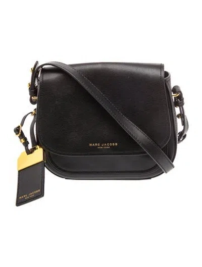 Pre-owned Marc Jacobs Leather Crossbody Bag In Black