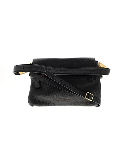 Pre-owned Marc Jacobs Leather Crossbody Bag In Black