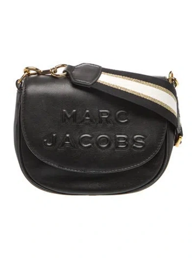 Pre-owned Marc Jacobs Leather Crossbody Bag In Black