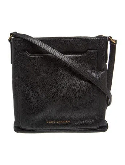 Pre-owned Marc Jacobs Leather Crossbody Bag In Black