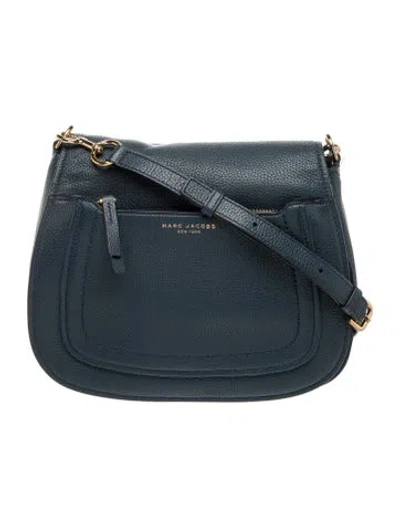 Pre-owned Marc Jacobs Leather Crossbody Bag In Blue