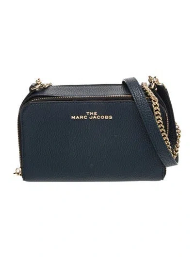 Pre-owned Marc Jacobs Leather Crossbody Bag In Blue
