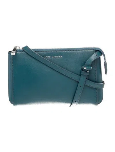 Pre-owned Marc Jacobs Leather Crossbody Bag In Blue