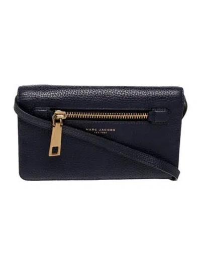 Pre-owned Marc Jacobs Leather Crossbody Bag In Blue