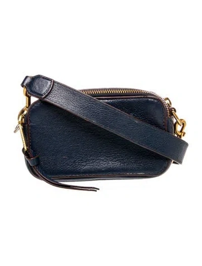 Pre-owned Marc Jacobs Leather Crossbody Bag In Blue