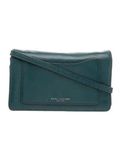 Pre-owned Marc Jacobs Leather Crossbody Bag In Blue