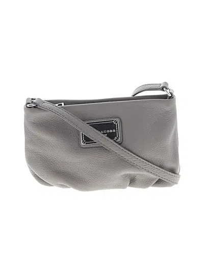 Pre-owned Marc Jacobs Leather Crossbody Bag In Gray