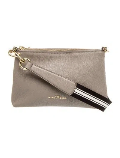 Pre-owned Marc Jacobs Leather Crossbody Bag In Gray