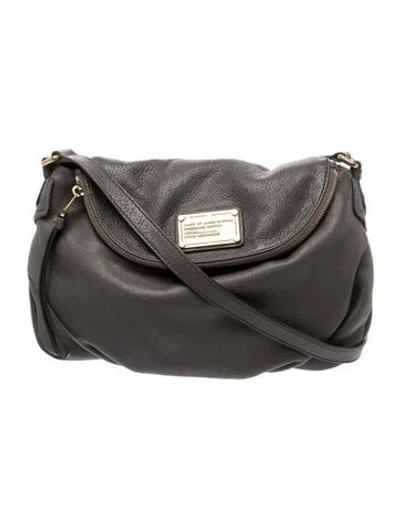 Pre-owned Marc Jacobs Leather Crossbody Bag In Gray