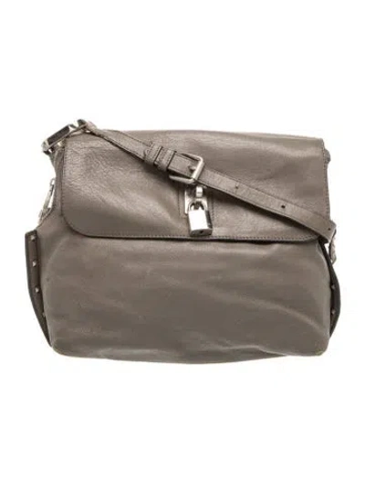 Pre-owned Marc Jacobs Leather Crossbody Bag In Gray