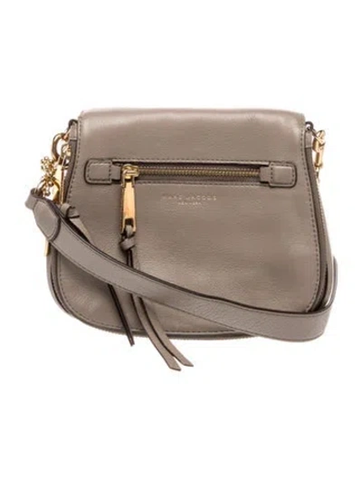 Pre-owned Marc Jacobs Leather Crossbody Bag In Gray