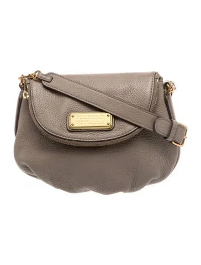 Pre-owned Marc Jacobs Leather Crossbody Bag In Gray