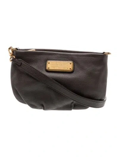 Pre-owned Marc Jacobs Leather Crossbody Bag In Gray