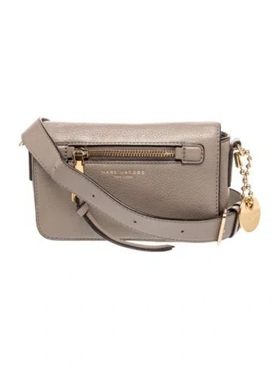 Pre-owned Marc Jacobs Leather Crossbody Bag In Gray