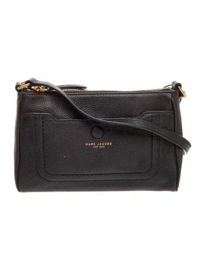 Pre-owned Marc Jacobs Leather Crossbody Bag In Gray
