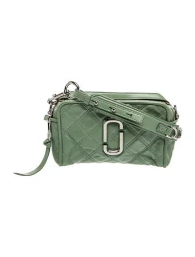 Pre-owned Marc Jacobs Leather Crossbody Bag In Green