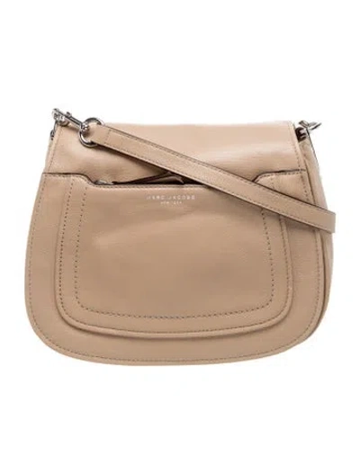 Pre-owned Marc Jacobs Leather Crossbody Bag In Neutral