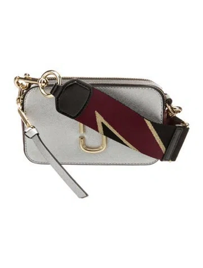 Pre-owned Marc Jacobs Leather Crossbody Bag In Silver