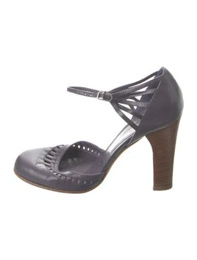 Pre-owned Marc Jacobs Leather Cutout Accent D'orsay Pumps In Multi