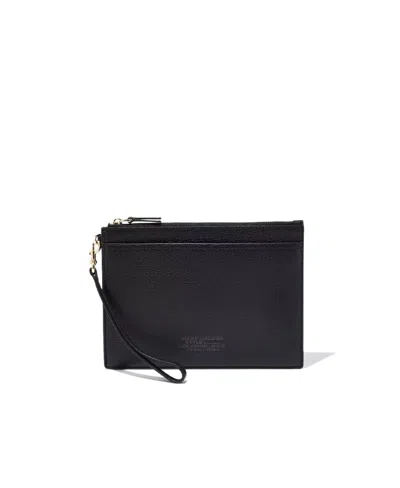 Marc Jacobs Leather Embossed-logo Wristlet Wallet