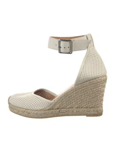 Pre-owned Marc Jacobs Leather Espadrilles In Neutral