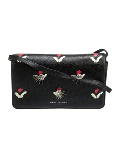Pre-owned Marc Jacobs Leather Evening Bag In Black