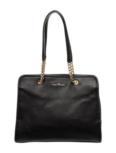 Pre-owned Marc Jacobs Leather Evening Bag In Black