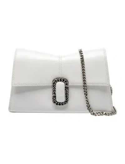 Pre-owned Marc Jacobs Leather Evening Bag In White