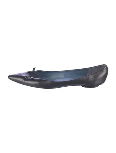 Pre-owned Marc Jacobs Leather Flats In Blue