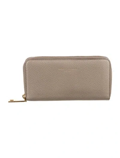 Pre-owned Marc Jacobs Leather Graphic Print Continental Wallet In Neutral