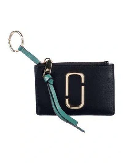 Pre-owned Marc Jacobs Leather Graphic Print Wallet In Multi