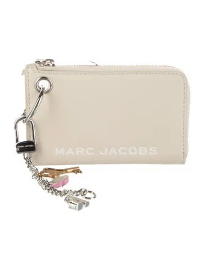 Pre-owned Marc Jacobs Leather Graphic Print Wallet In Neutral