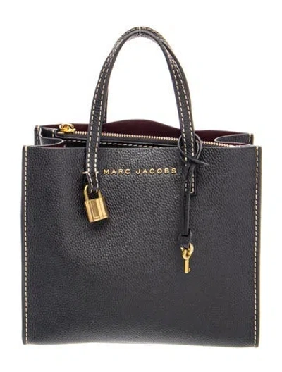 Pre-owned Marc Jacobs Leather Grind Mini In Black
