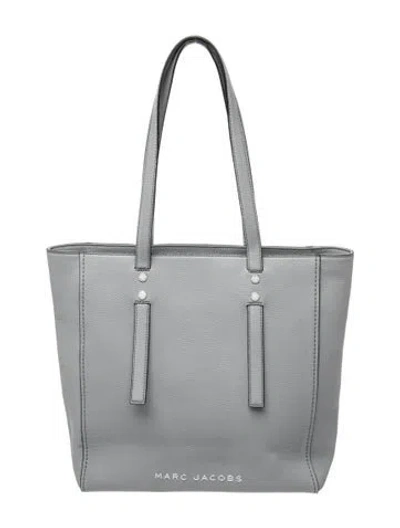 Pre-owned Marc Jacobs Leather Grind Work In Gray