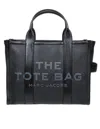 Marc Jacobs Medium Tote In Black Leather In Black
