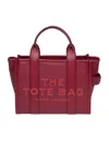 Marc Jacobs Small Tote In Charry Leather In Red