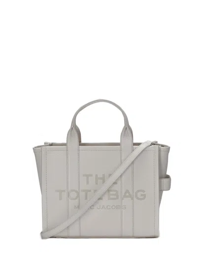 Marc Jacobs Leather Handbag With Adjustable Strap In Grey