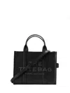 Marc Jacobs Leather Handbag With Front Logo In Black