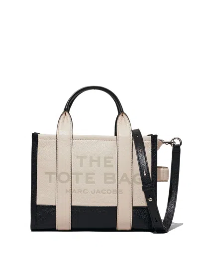 Marc Jacobs Leather Handles Shoulder Strap In Neutral