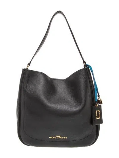 Pre-owned Marc Jacobs Leather Hobo In Black