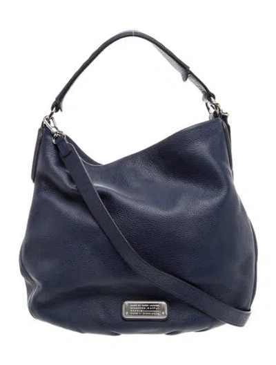 Pre-owned Marc Jacobs Leather Hobo In Blue