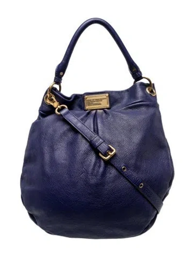 Pre-owned Marc Jacobs Leather Hobo In Blue