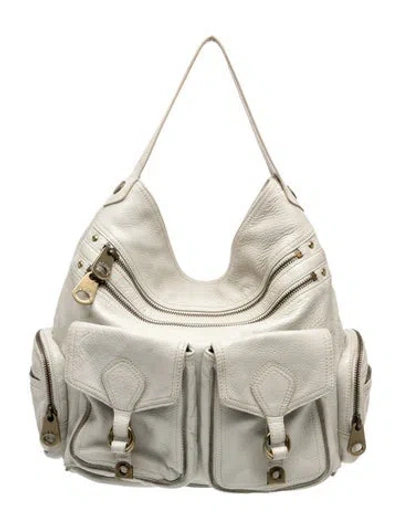 Pre-owned Marc Jacobs Leather Hobo In Neutrals