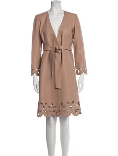 Pre-owned Marc Jacobs Leather Knee-length Dress In Neutral