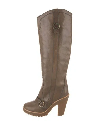 Pre-owned Marc Jacobs Leather Lace-up Boots In Multi