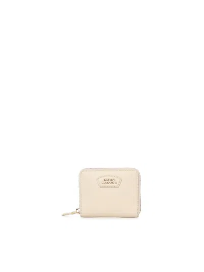 Marc Jacobs Leather Logo Wallet In White
