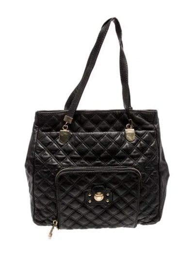 Pre-owned Marc Jacobs Leather Messenger Bag In Black