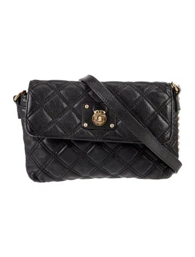 Pre-owned Marc Jacobs Leather Messenger Bag In Black